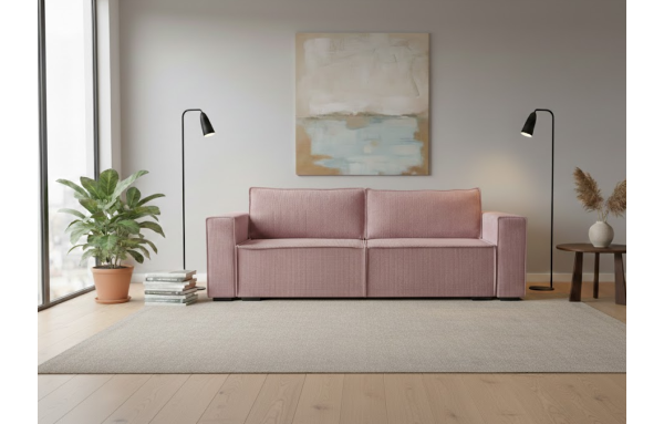 Sofa Smart lincoln 63 na sprężynach z funkcją spania i pojemnikiem